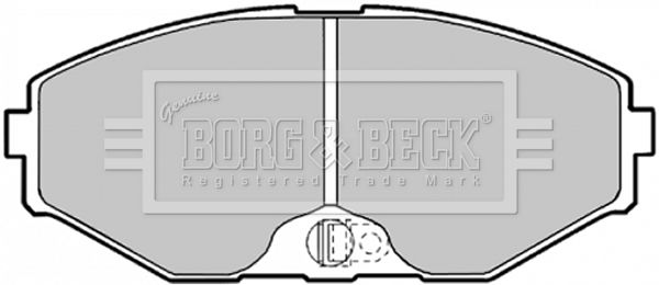 BORG & BECK Комплект тормозных колодок, дисковый тормоз BBP1598
